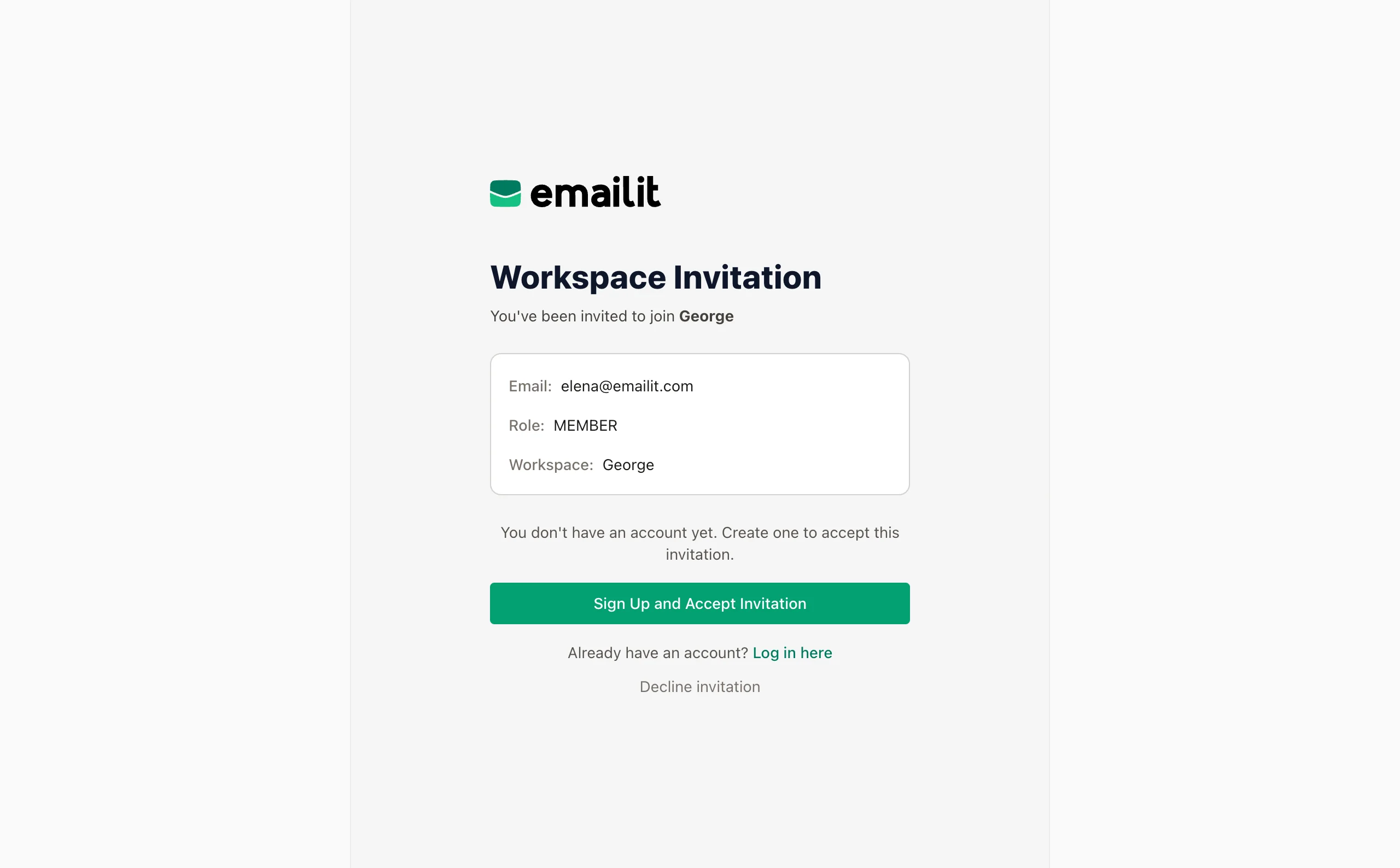 Member invitation