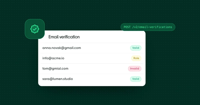 Email Verification API Now Available